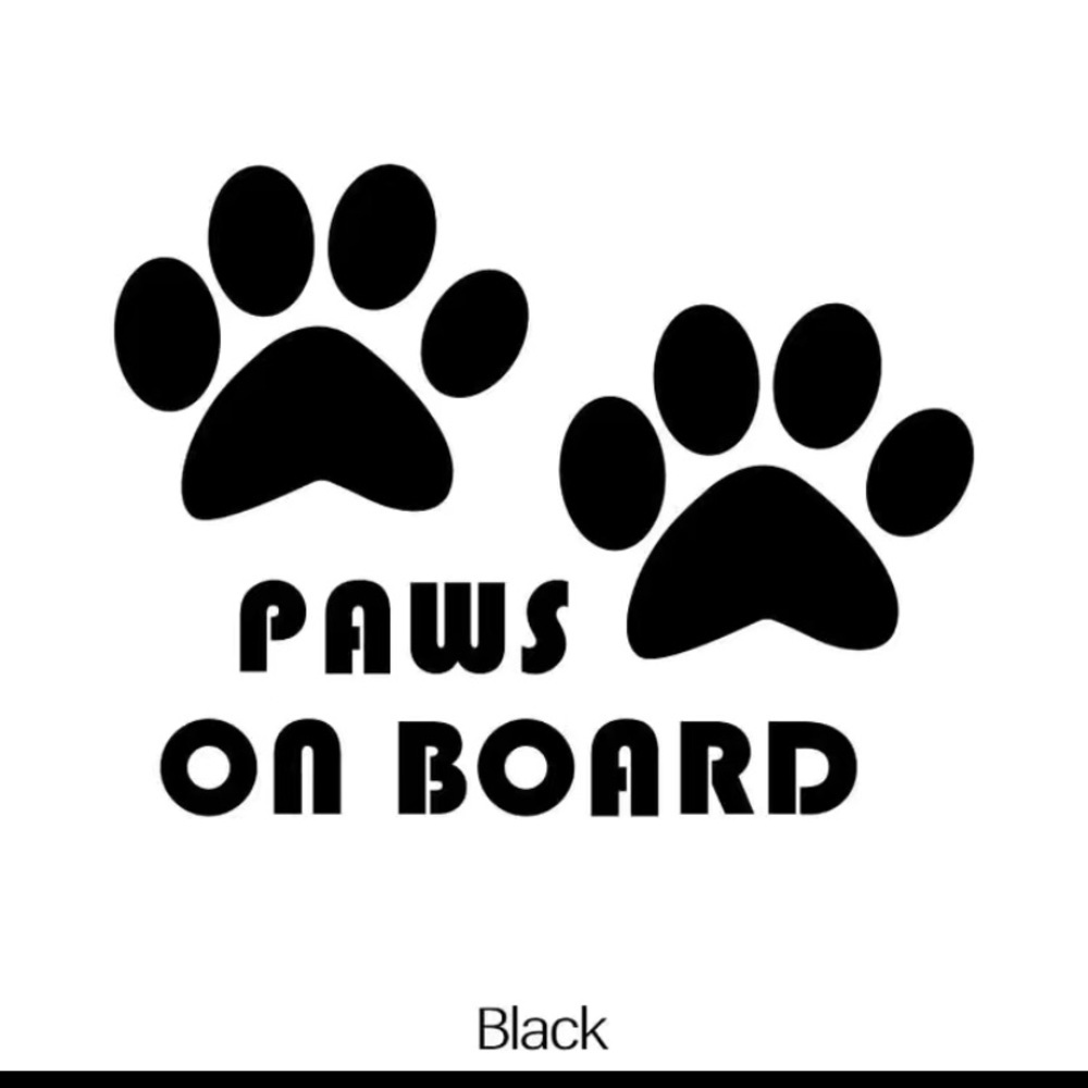 Cute dog pawβ car sticker